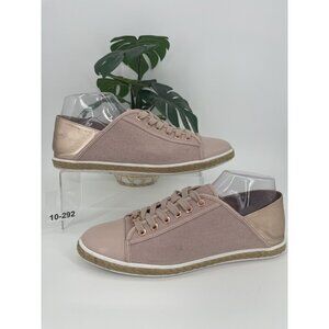 Michael Kors Women's Kristy Pink Canvas Espadrille Sneakers Size 10M US